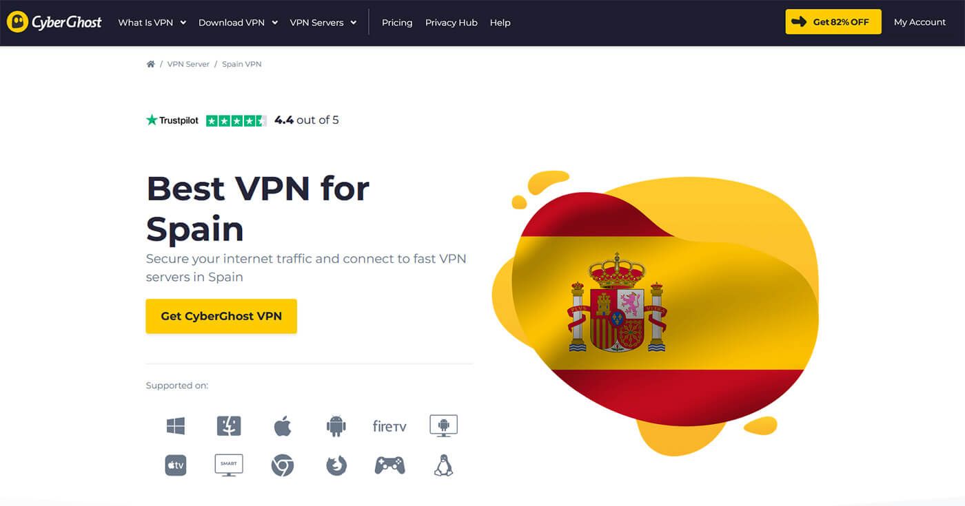 CyberGhost VPN Spain