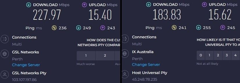 NordVPN NordLynx vs OpenVPN AU