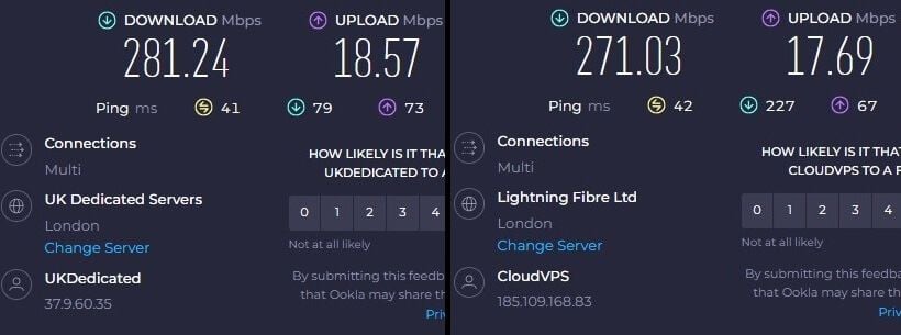 NordVPN NordLynx vs OpenVPN UK