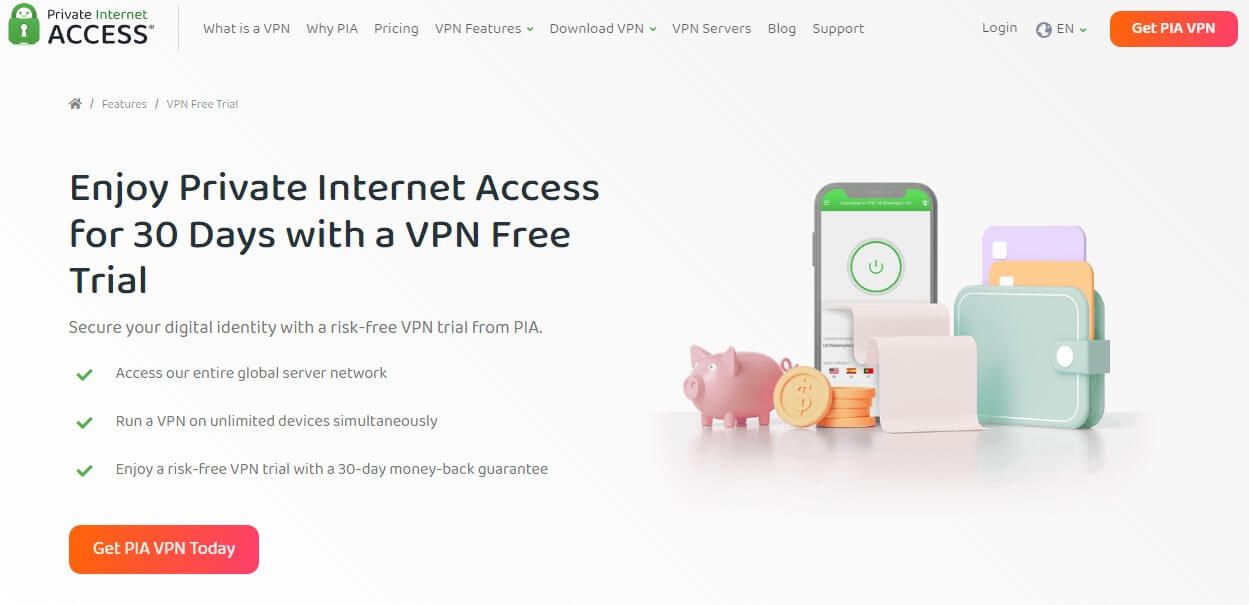 PIA VPN Free Trial