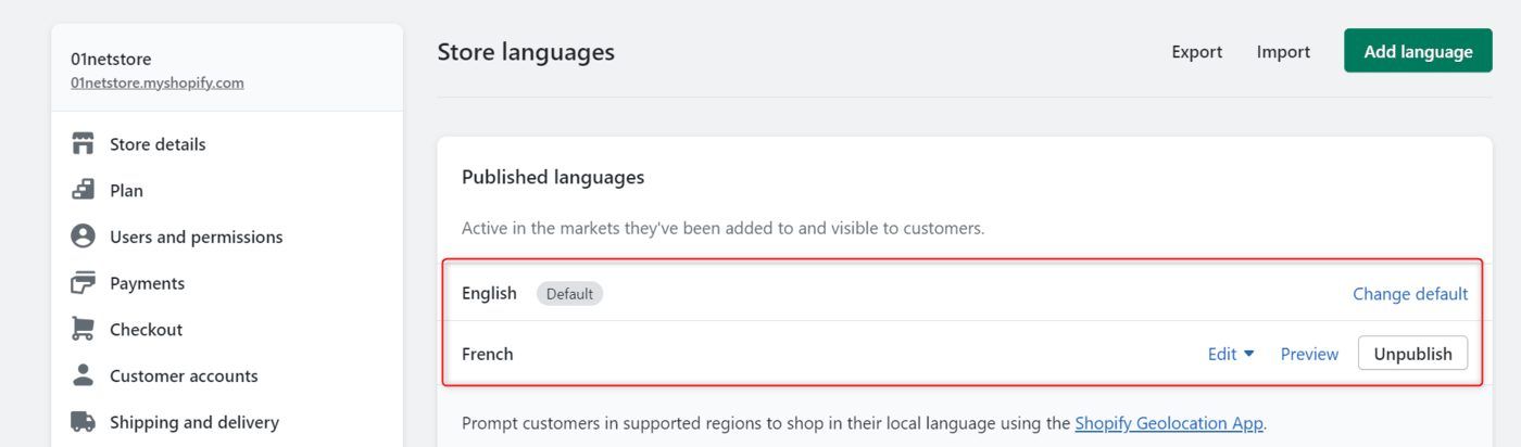 Shopify Translate & Adapt