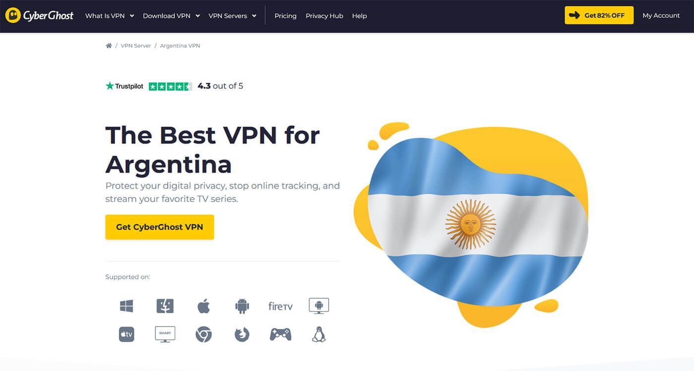 CyberGhost VPN Argentina