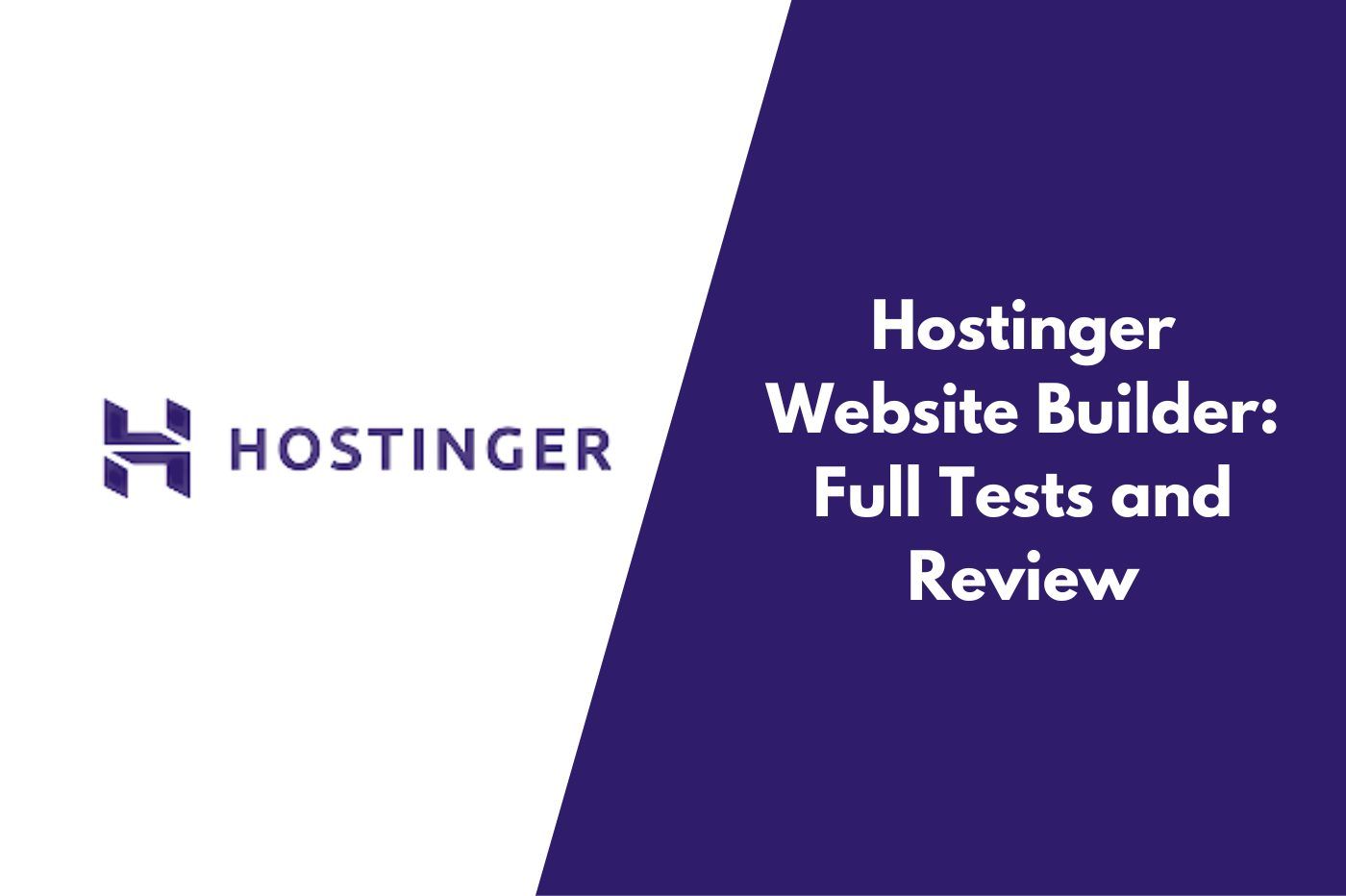Hostinger Website Builder Review