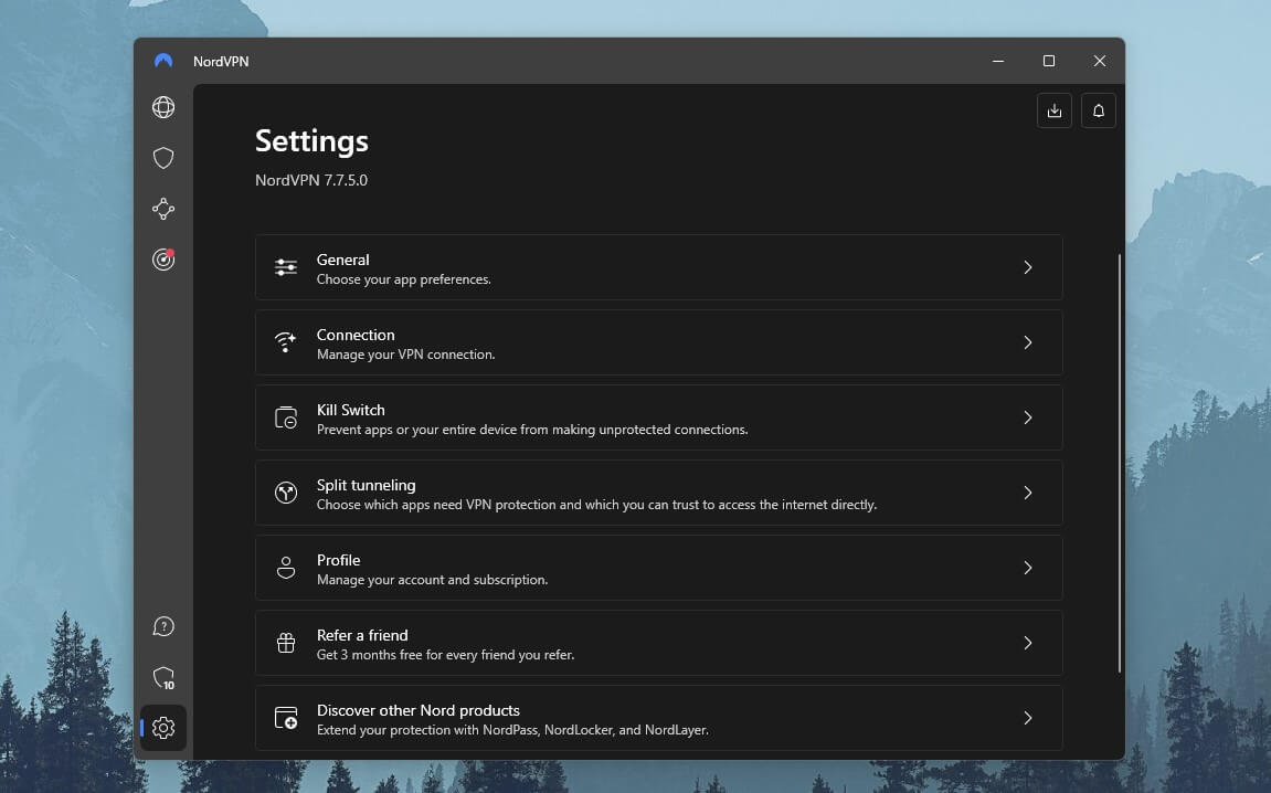 NordVPN Settings 1