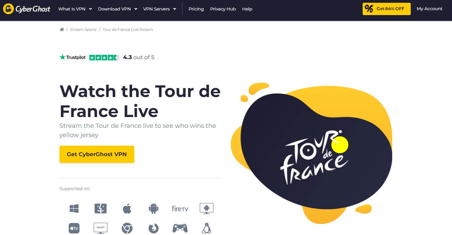CyberGhost Tour de France