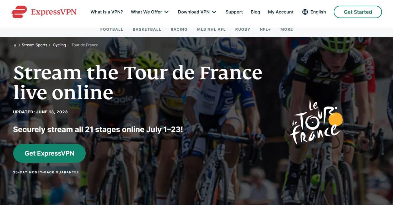 ExpressVPN Tour de France