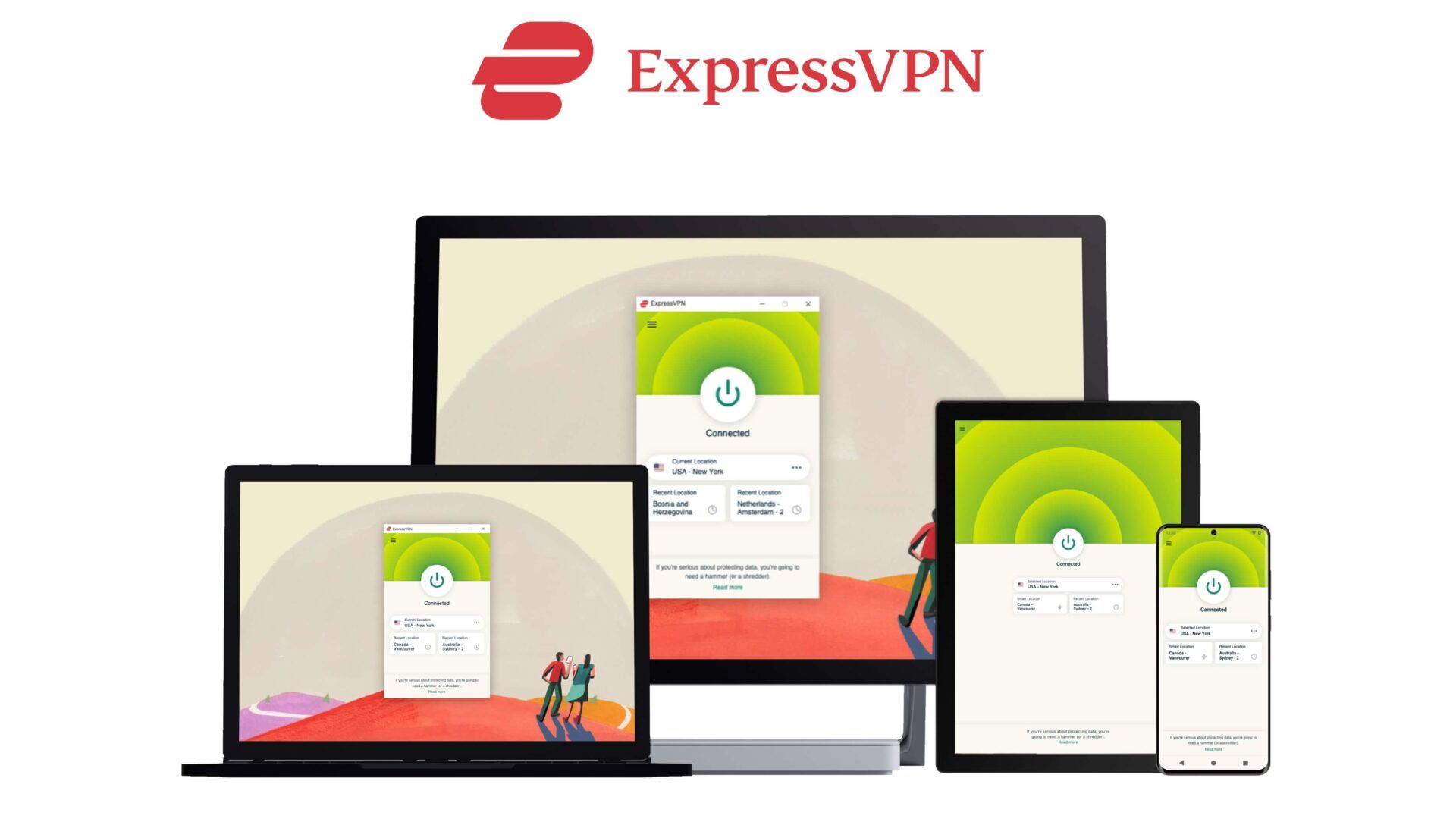 Imagen de dispositivos ExpressVPN