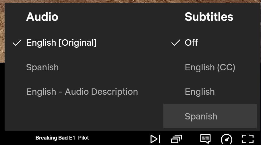 Netflix Spanish Subs Breaking Bad