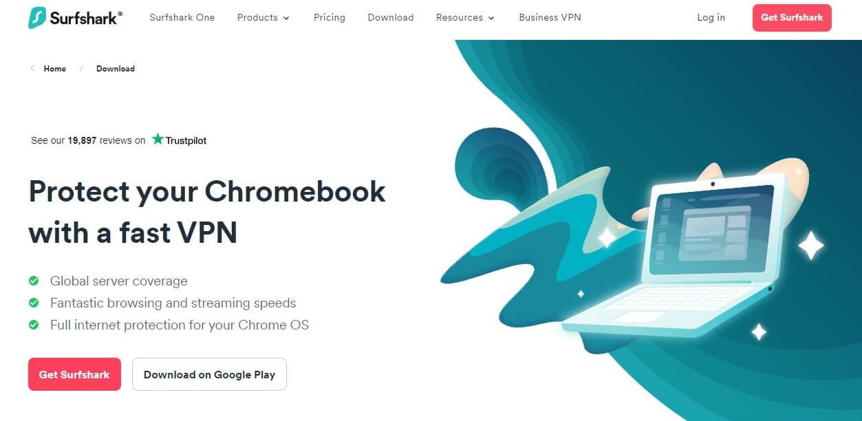 Surfshark Chromebook