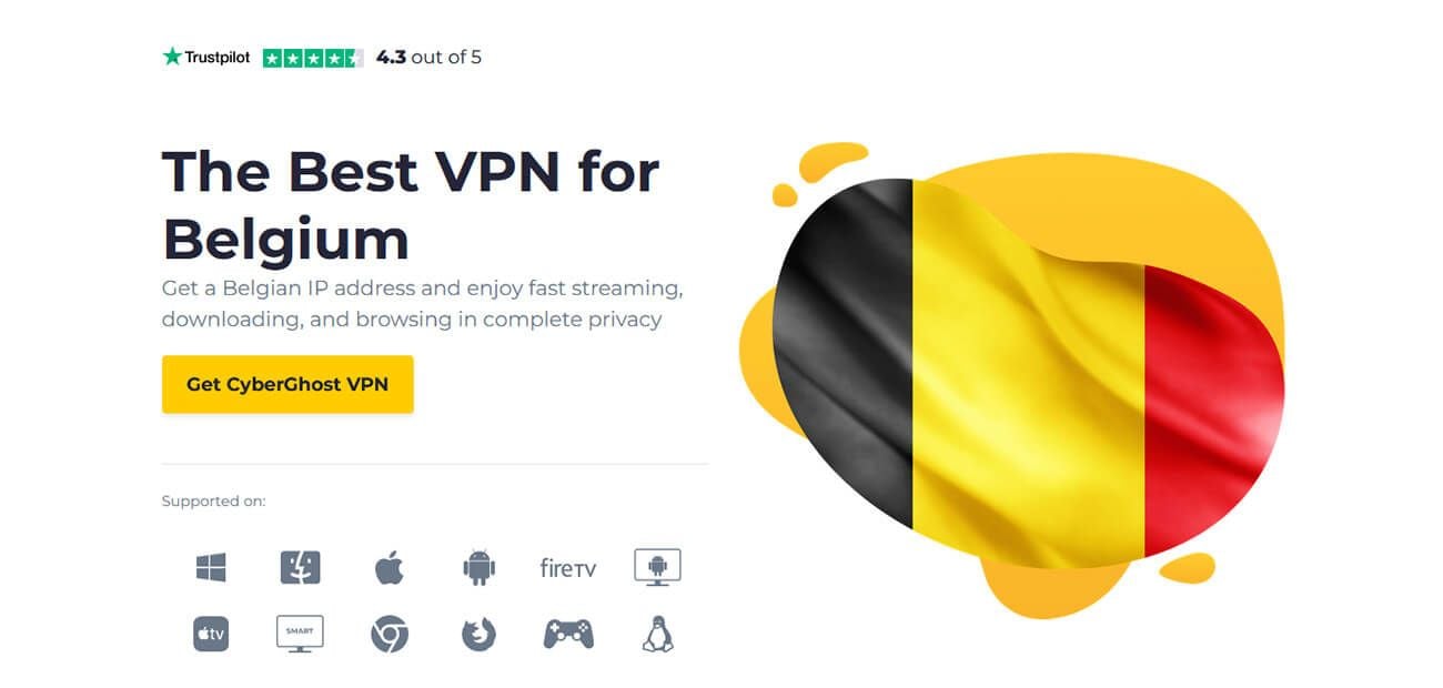 CyberGhost VPN Belgium