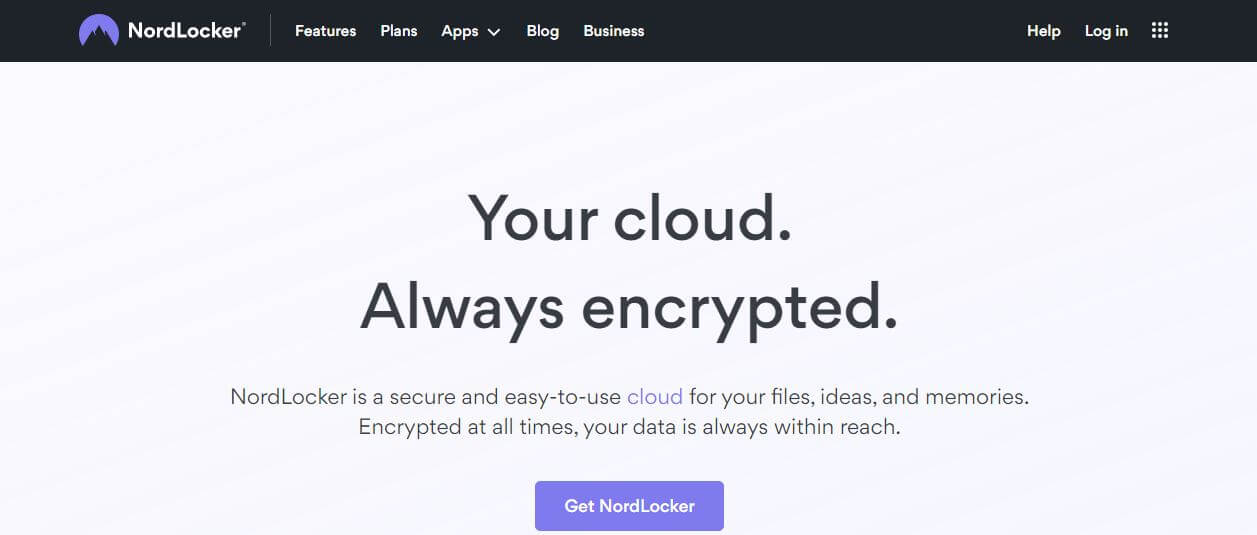 NordLocker Landing Page