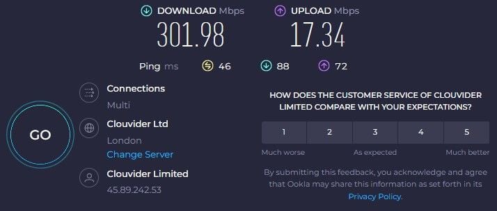 ExpressVPN UK Speed New