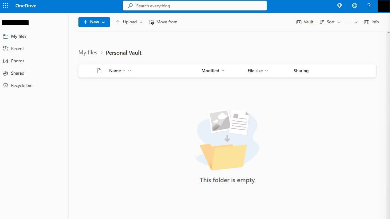 OneDrive Personal Vault