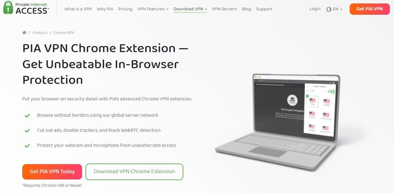 PIA VPN Chrome