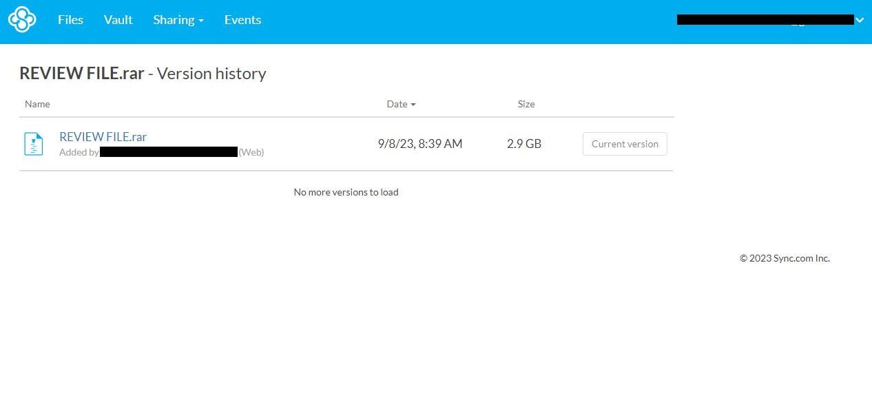 Sync Versioning