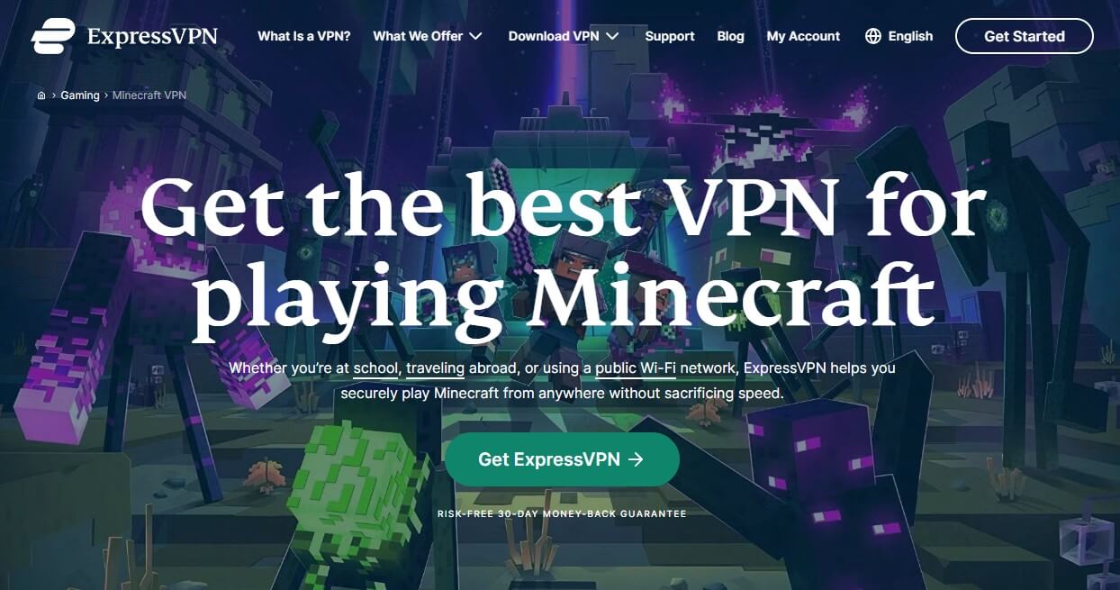 A melhor VPN para jogar Minecraft