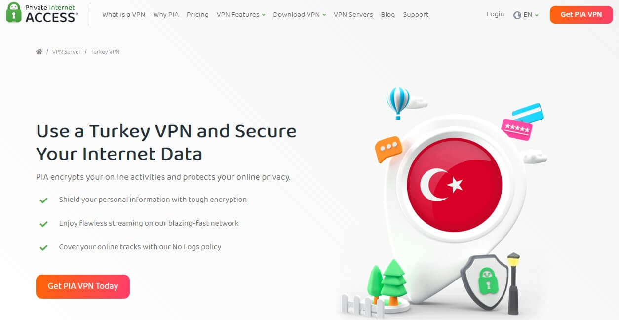 PIA VPN Turkey