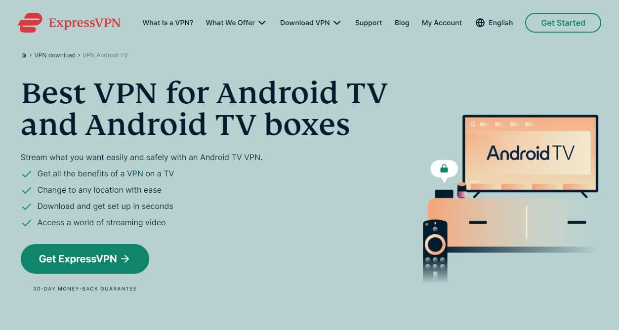 Android TV VPN, Tenha uma VPN para Android TV