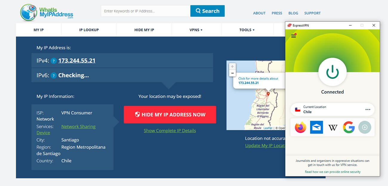 Get Chilean Ip Address Expressvpn