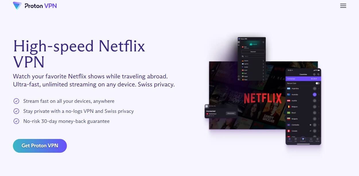 Protonvpn Netflix