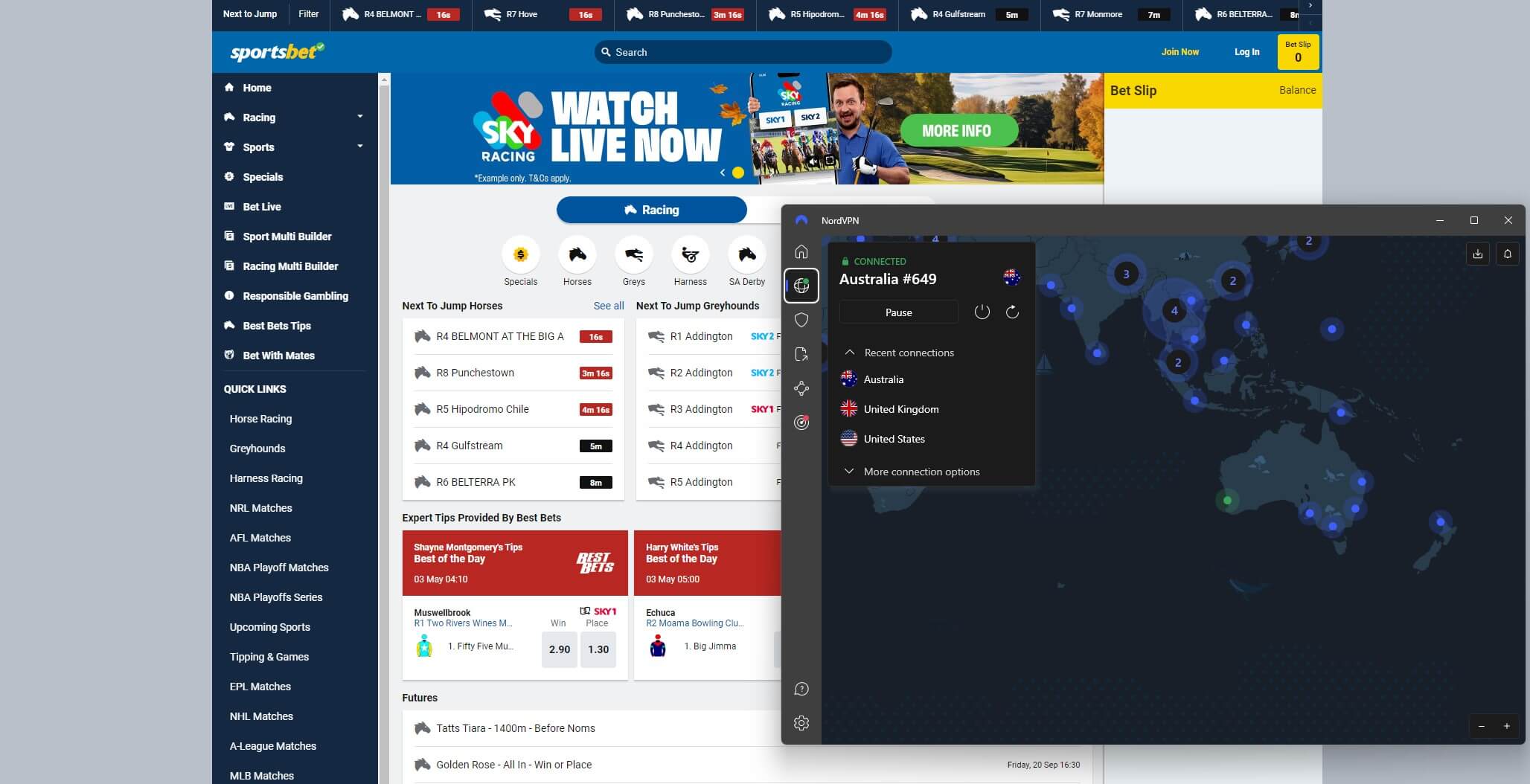 Nordvpn Sportsbet