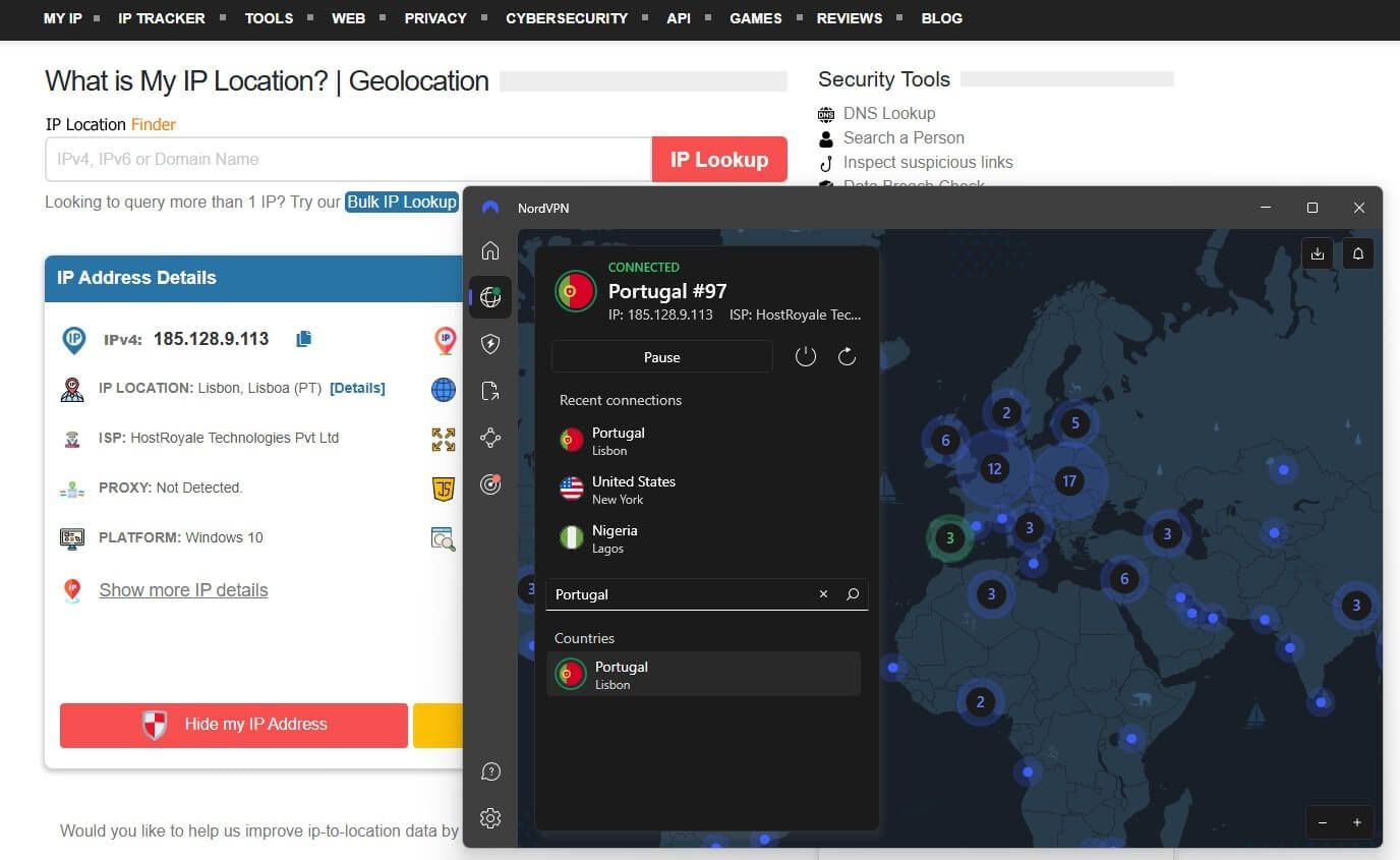 Nordvpn Portugal Ip Location