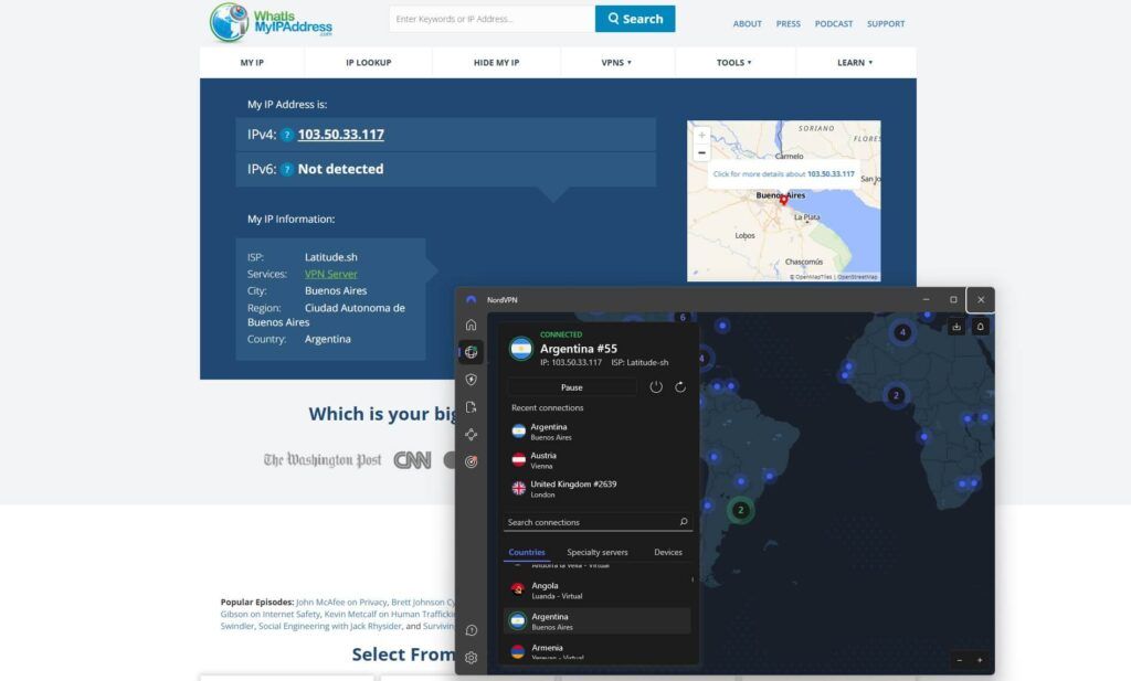 Nordvpn Argentina Ip Location