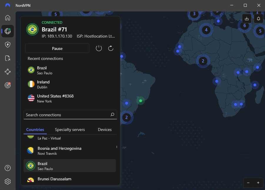 Nordvpn Brazil Ip Connected