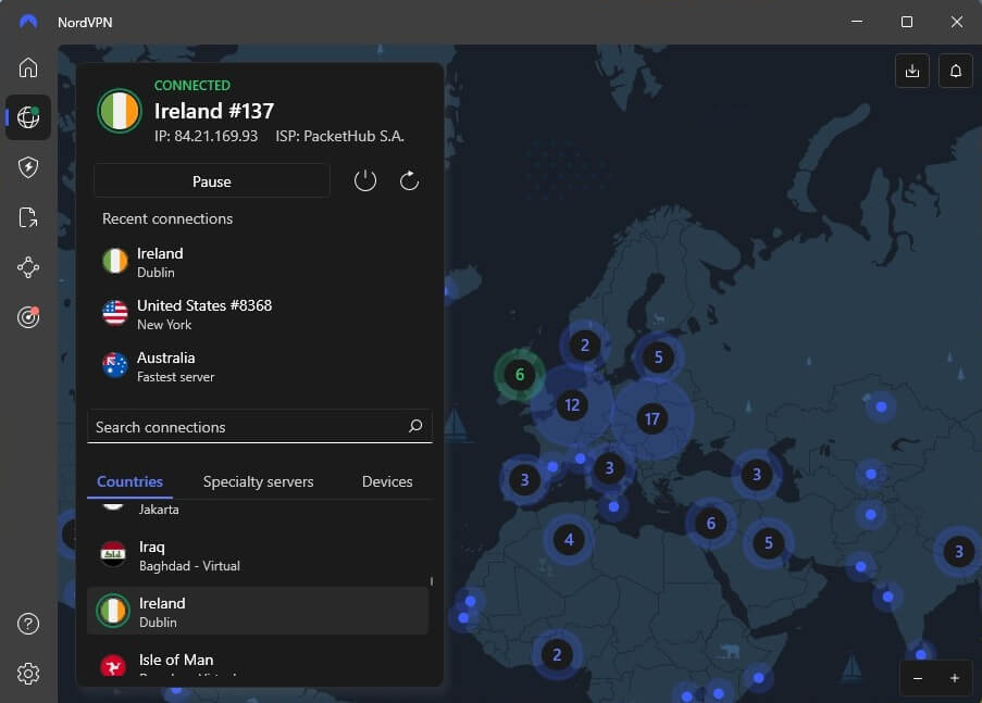 Nordvpn Ireland Ip Connected