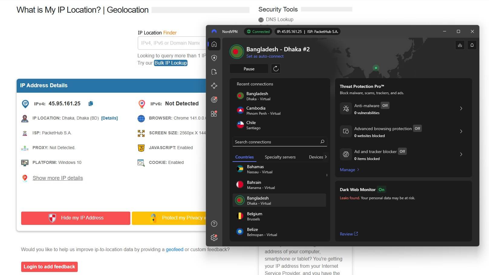 Nordvpn Bangladesh Ip Location
