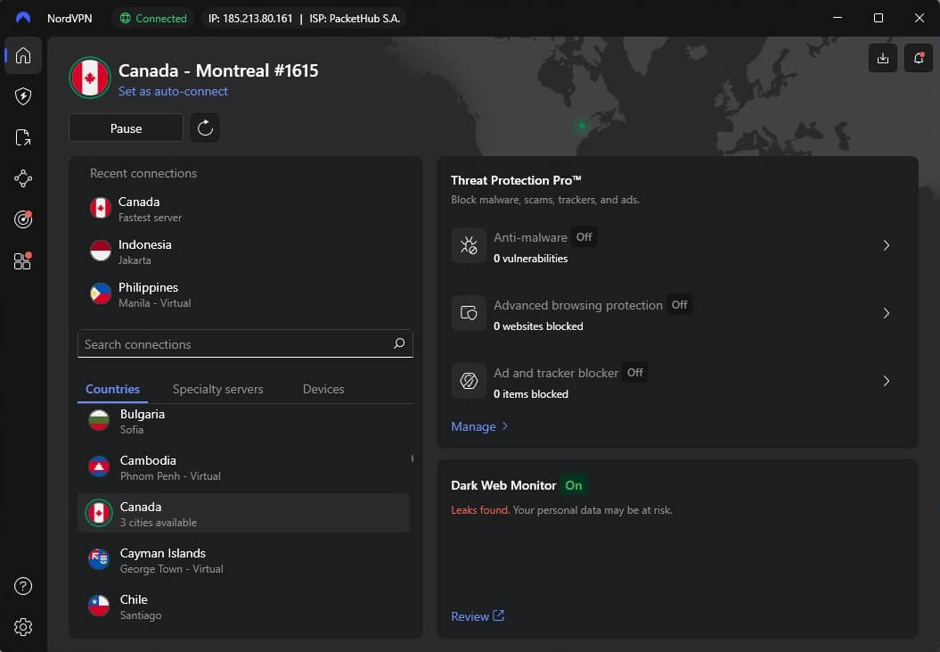Nordvpn Canada Ip Connected
