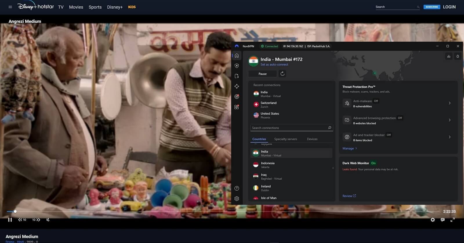 Nordvpn Hotstar Unblock