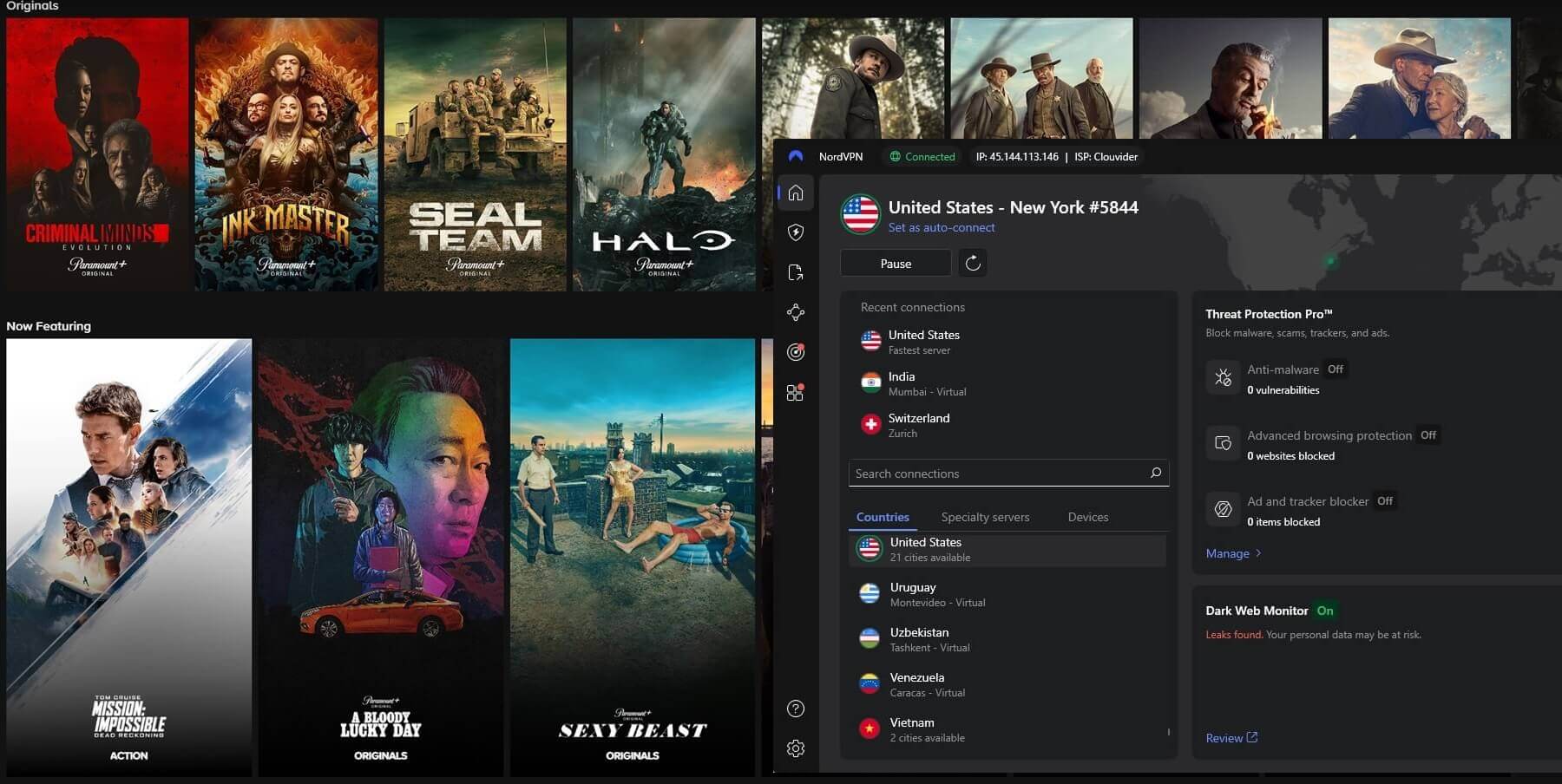 Nordvpn Paramount Plus Unblock