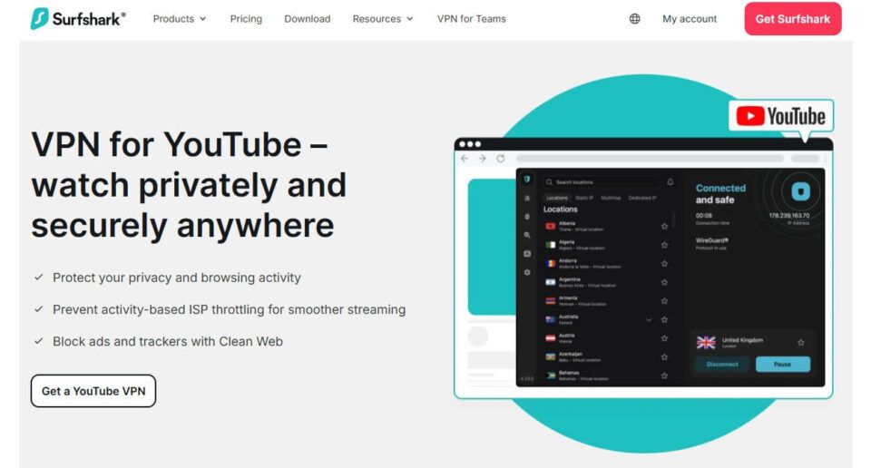 View of Best VPN for YouTube: Unblock & Watch Videos Anywhere