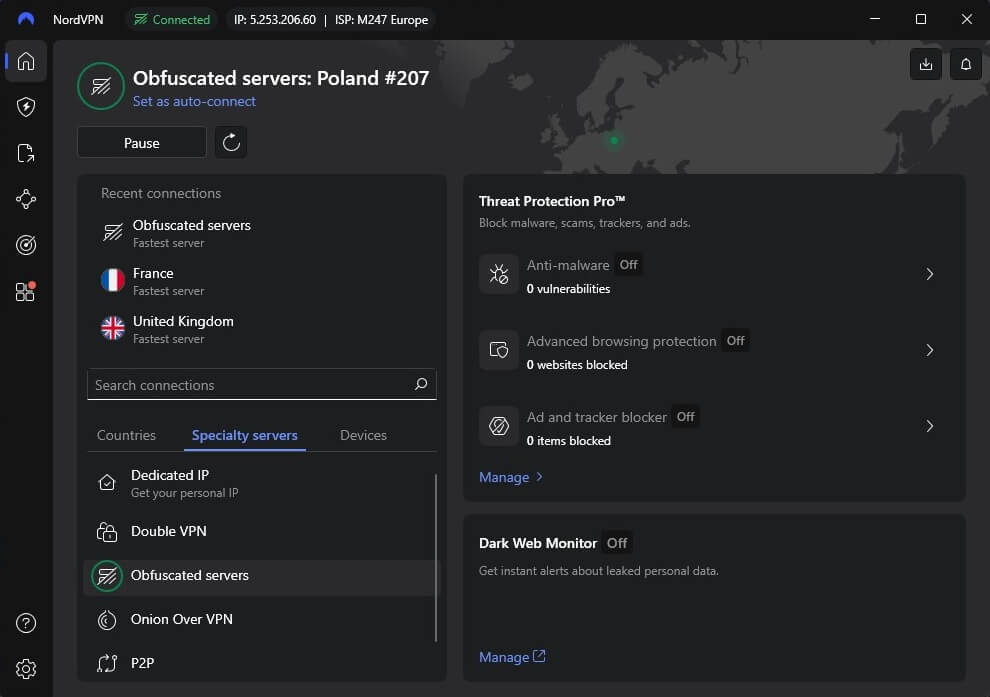 Nordvpn Poland Ip Obfuscated