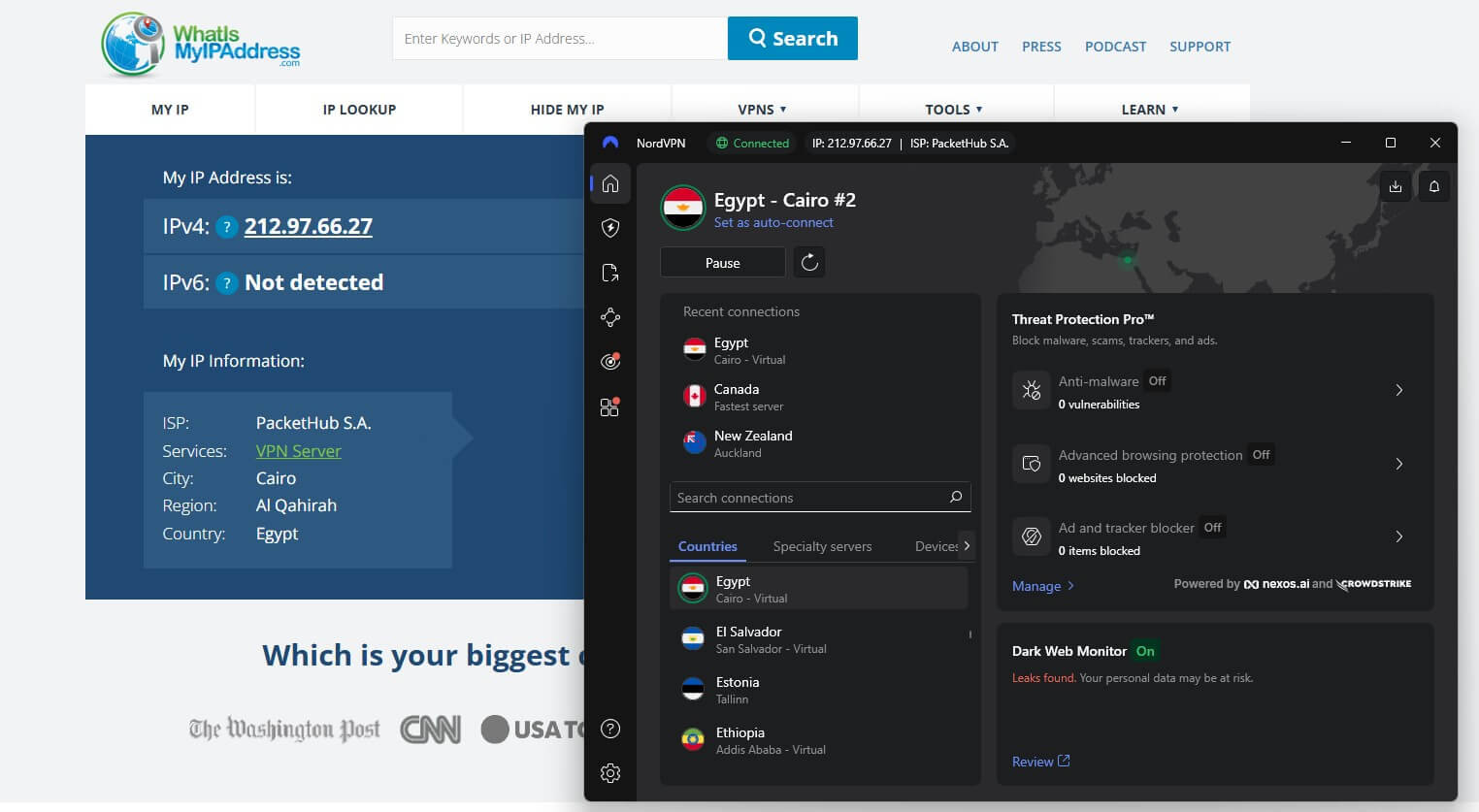 Nordvpn Egypt Ip Location