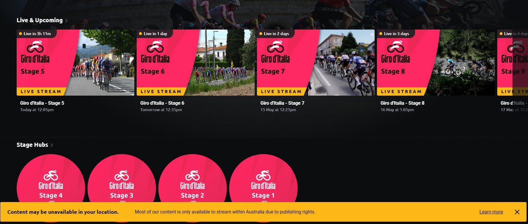 Sbs On Demand Giro D'italia
