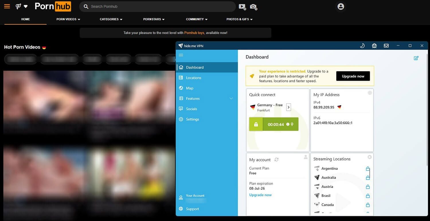 Hide.me Pornhub Ohio Unblock