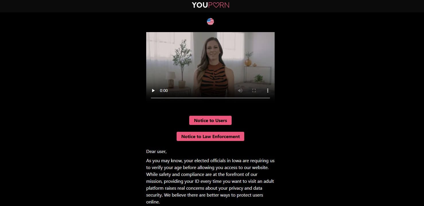 Youporn Iowa Blocked