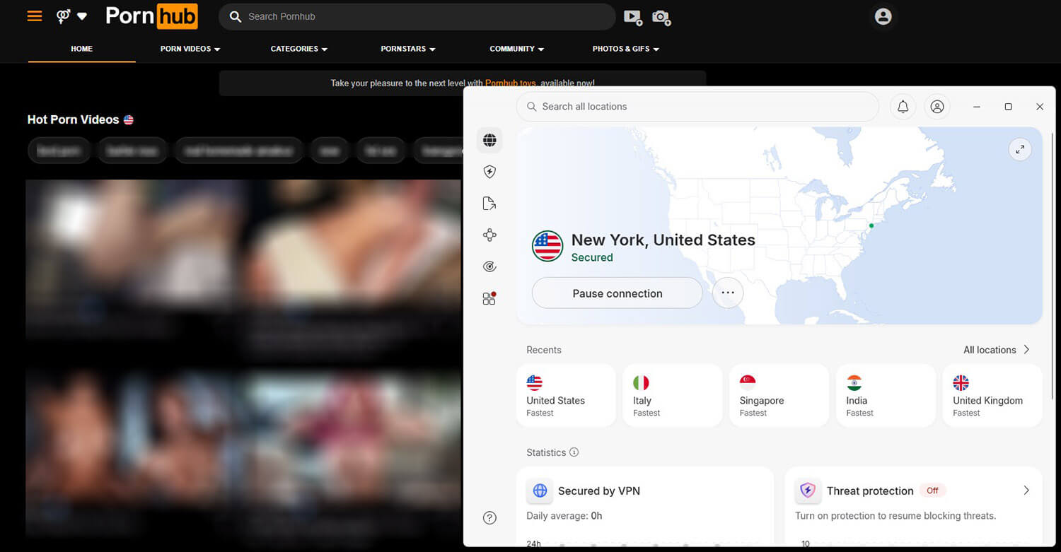 Pornhub Unblocked With NordVPN