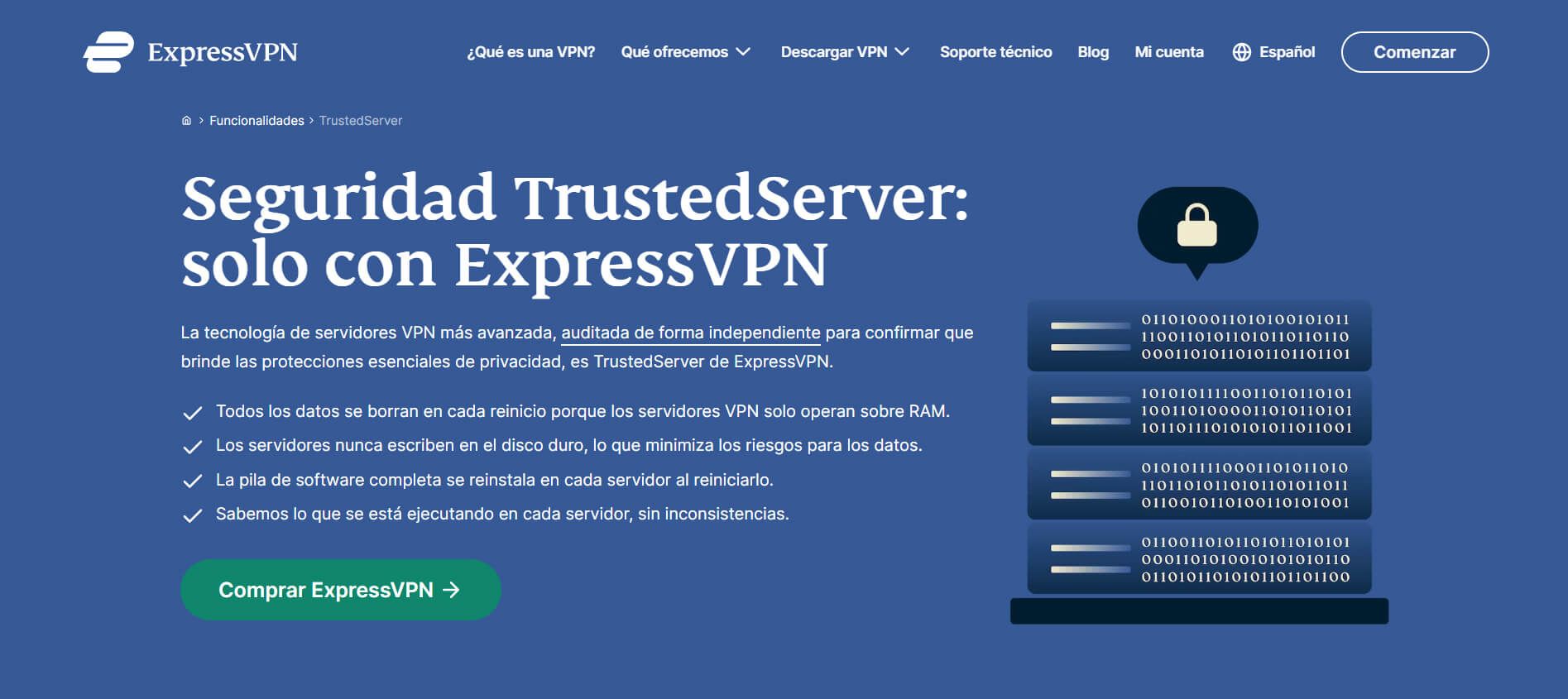 TrustedServer ExpressVPN