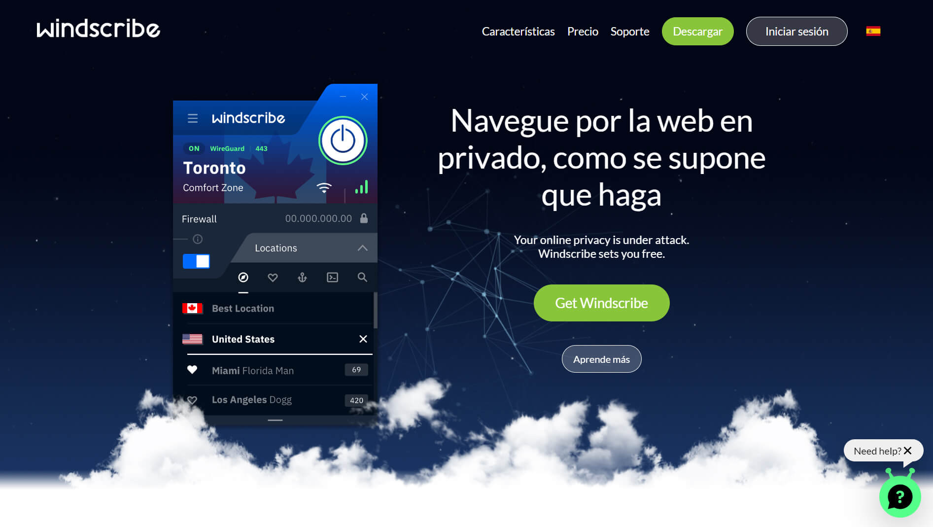 Windscribe Gratis Android
