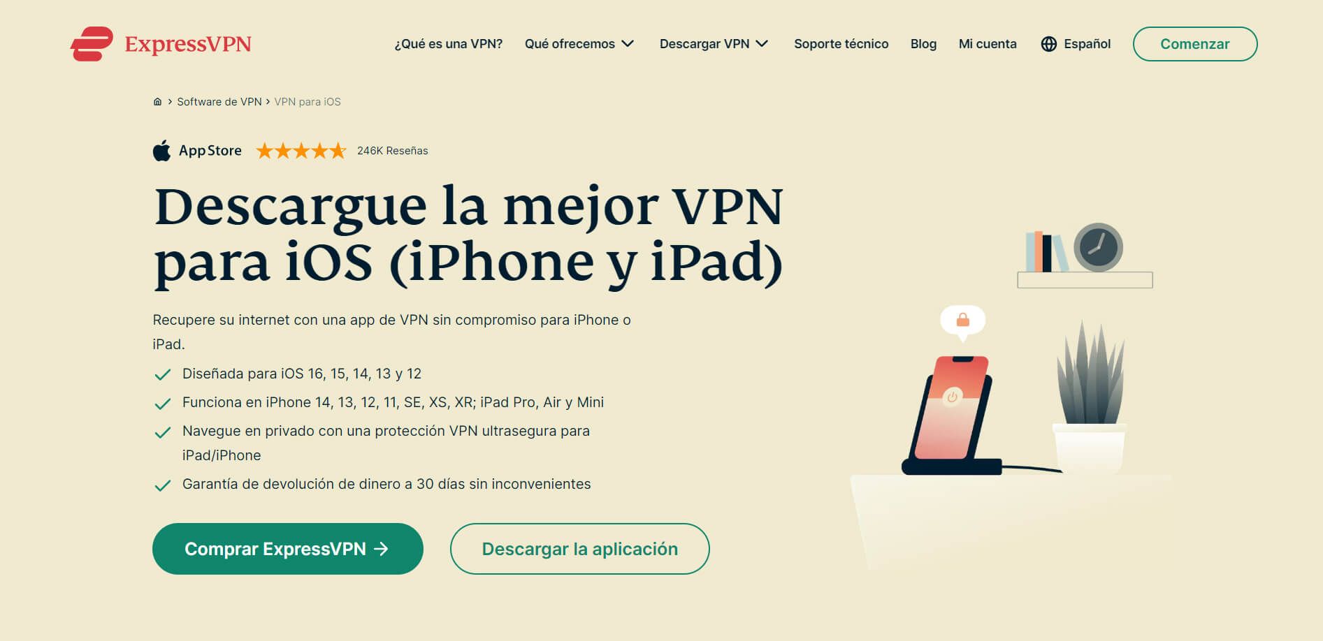 ExpressVPN para iPhone