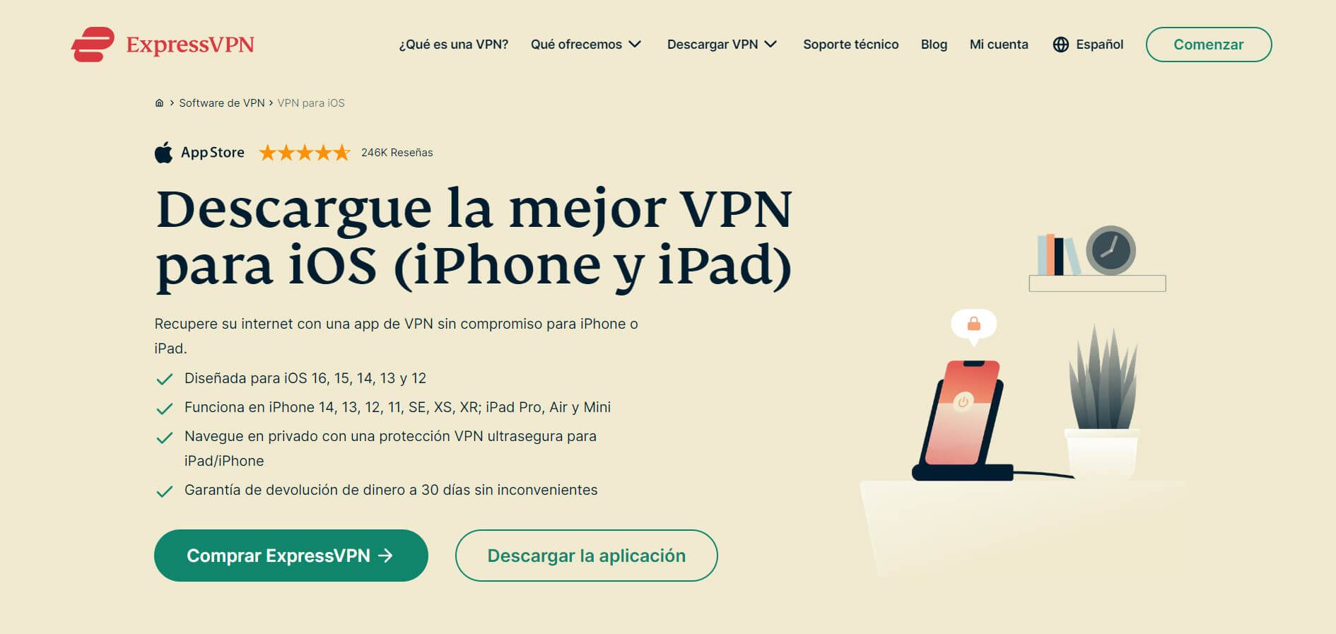 ExpressVPN para iPhone