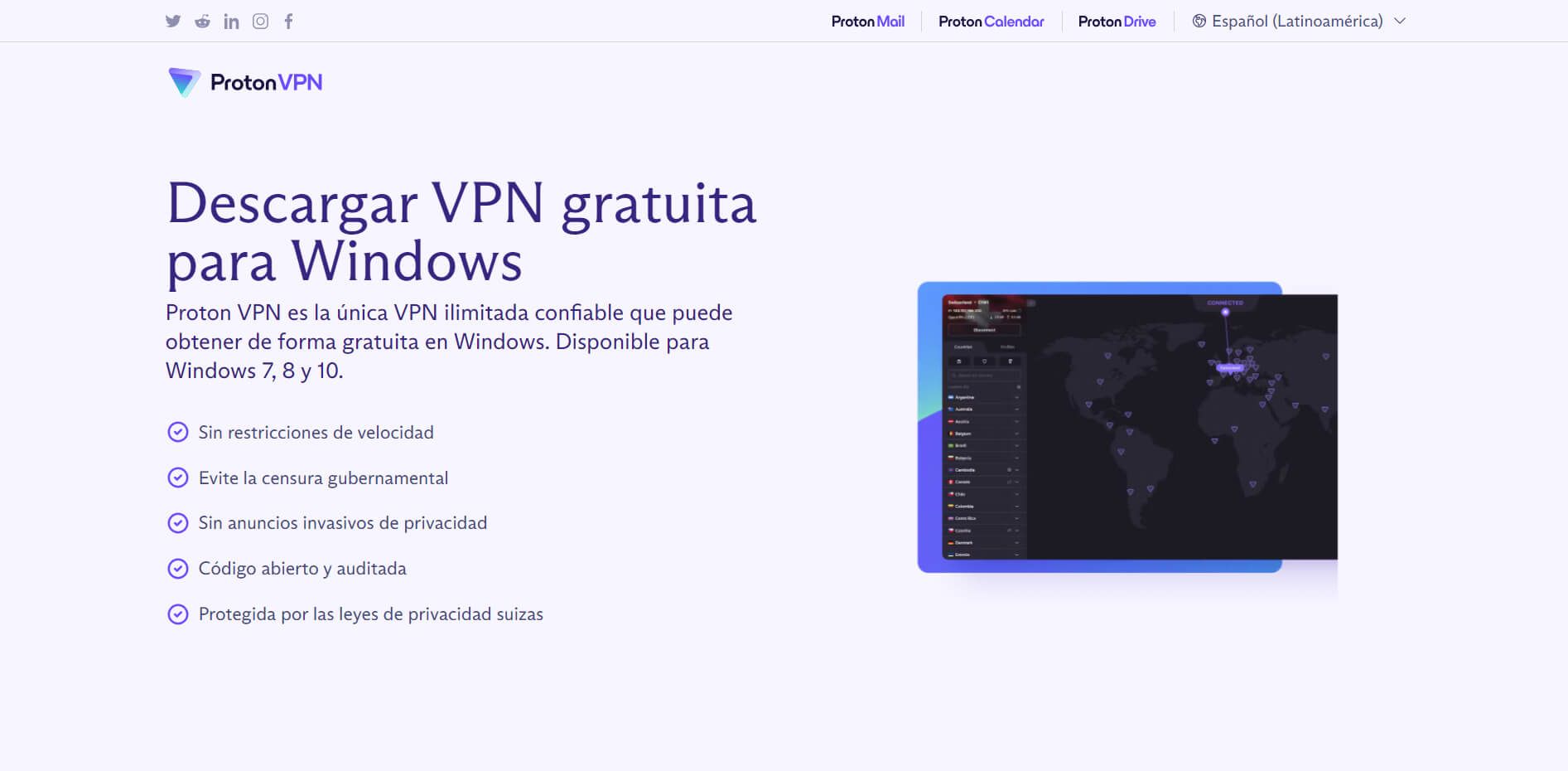 ProtonVPN para Windows