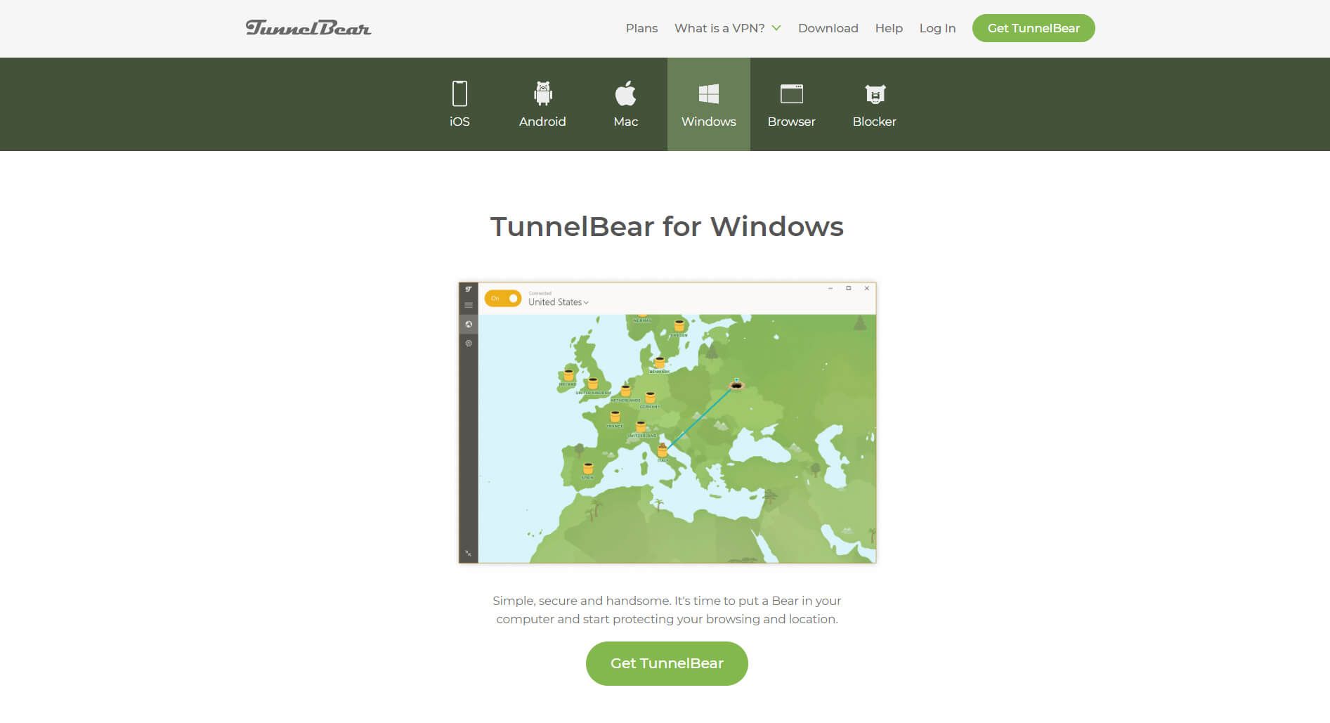 TunnelBear para Windows