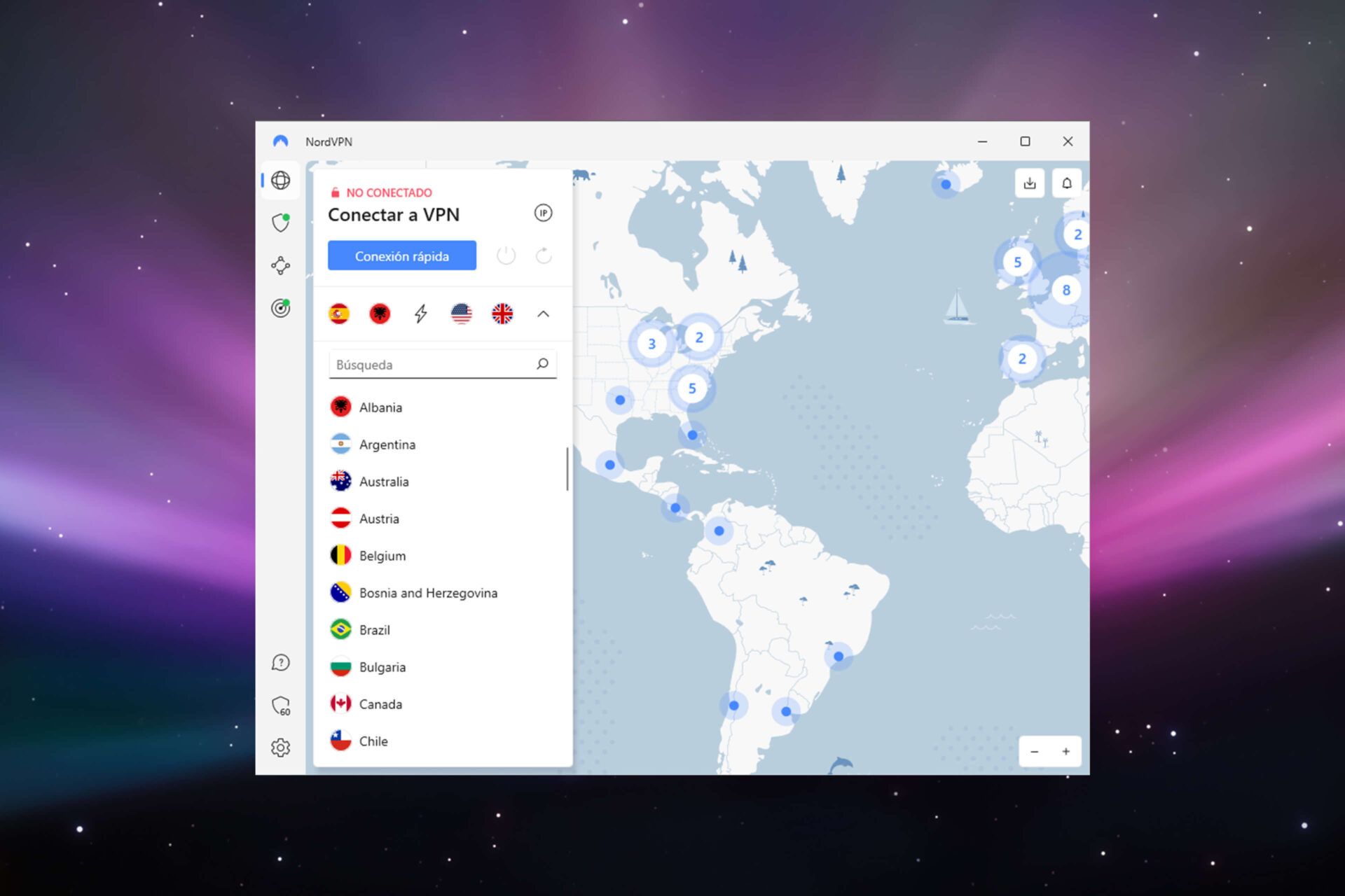 Usar NordVPN