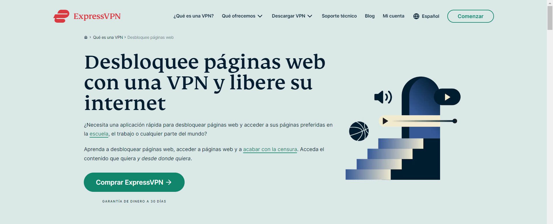 ExpressVPN desbloquear páginas web