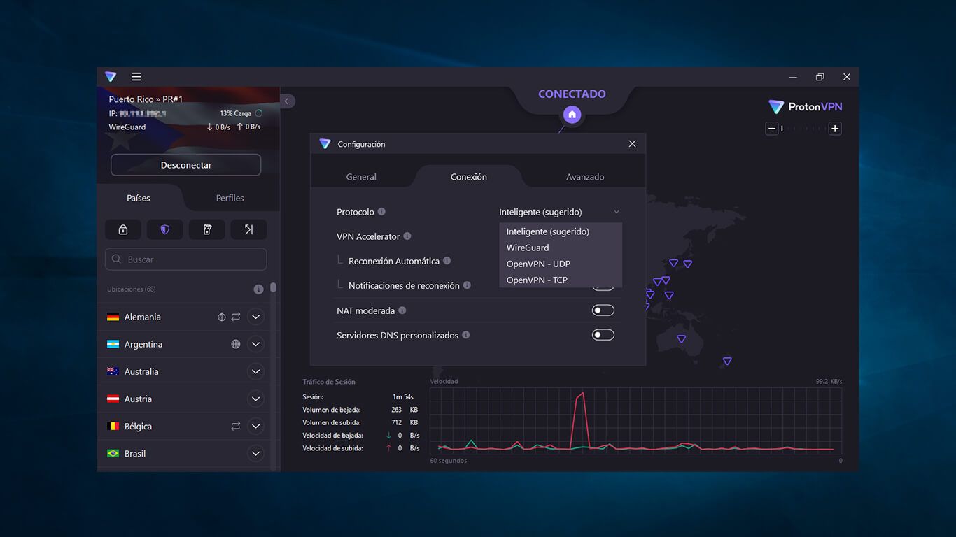 Protocolos ProtonVPN