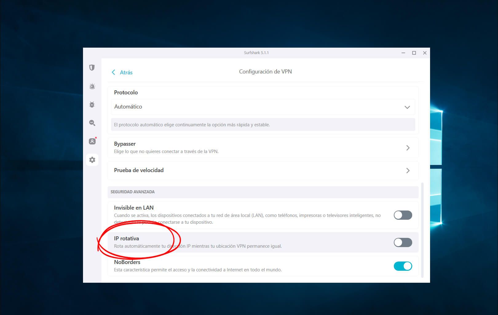 IP Rotativa Surfshark